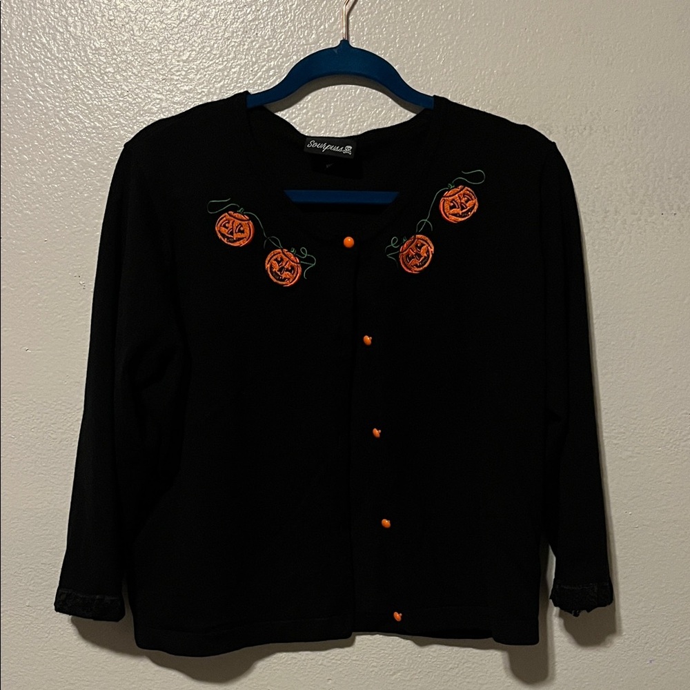Sourpuss Pumpkin Pale Cardigan